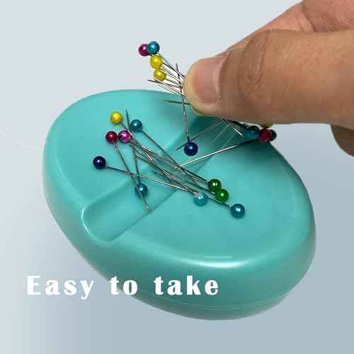 Magnetic Bobby Pin Holder-Securely Holds Metal Hairpins,Strong Magnetic Pin Holder for Dressing Desk