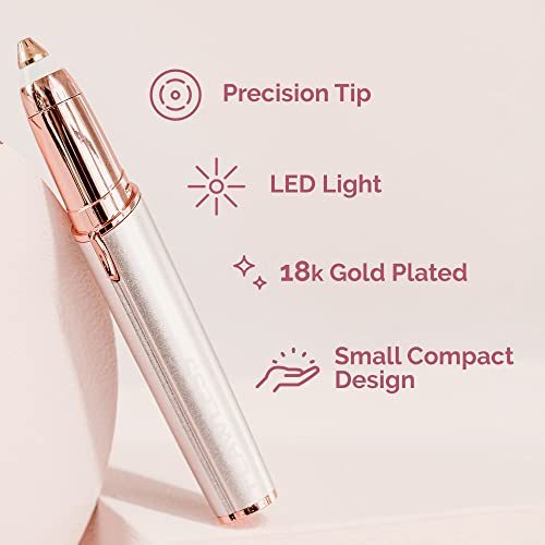 Eyebrow Hair Remover Electric Razor for Women with LED Light