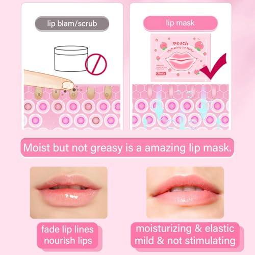 30 Pairs Lip Mask & Eye Mask, Under Eye Patches, Anti Wrinkle Patches for Lip, Reducing Dark Circles, Small Gifts for Women, Bridesmaid Gifts, Hangover Kit, Bulk Gifts, Bachelorette Party Favors