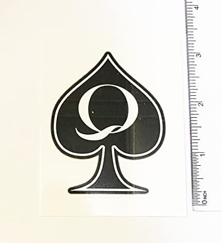 Queen of Spades Temporary Tattoo - 5 Large Waterproof Sheets