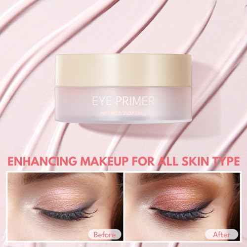 imakeupnow Eyeshadow Primer Base Long-Lasting Cream Eye Makeup Primer Matte, Waterproof Eye Base for Vibrant, Eyeshadow Concealer For All Skin Type, 0.35oz/count