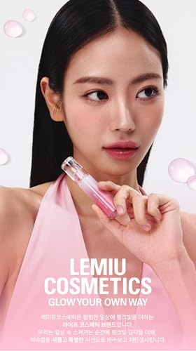 LEMIU Dewy Flow Lip Tint – Glossy, Moisturizing Shade 02 Mute Coral
