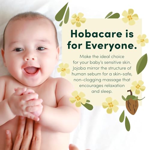 HobaCare Natural Jojoba Oil Bulk - 100% Pure Unrefined Carrier Oil for Skincare, Hair, Face, Beard, Scalp Massage, Bath - Hexane-Free, Long Shelf Life (64 oz Half Gallon)