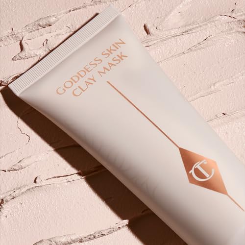 Charlotte Tilbury Goddess Skin Clay Mask - Pore Tightening & Hydrating Clay Face Mask with Vitamin C & Sweet Almond Oil - Reveals a Luminous, Dewy Glow