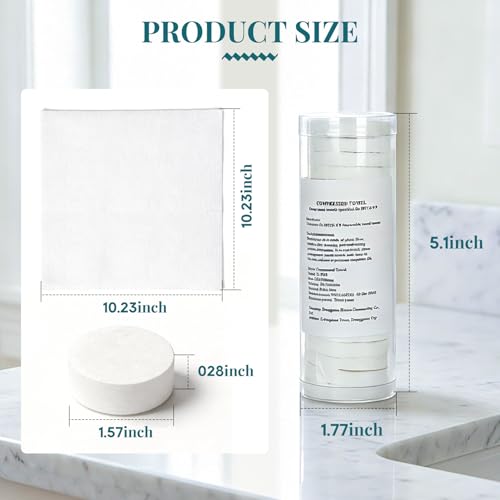Hot Towel Dispenser Refills - 80 Compressed Face Towels