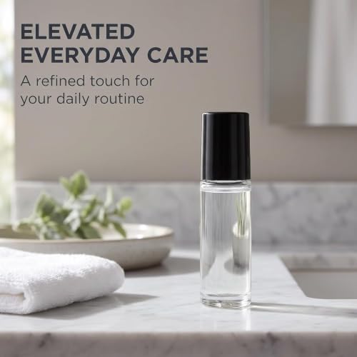 2-Pack 30ml Glass Roller Bottles Set, Refillable Essential Oil Vials with Stainless Roll-on Caps