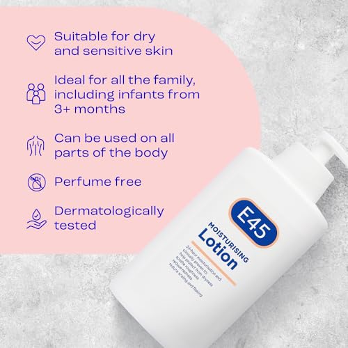 E45 Dermatological Moisturising Lotion, 500 ml