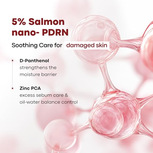 PDRN Barrier Cream - 5% Salmon-Derived Nano-PDRN, D-Panthenol & Zinc PCA, Firming and Strengthening Korean Moisturizer for Sensitive Skin, 1.94 oz. 55g