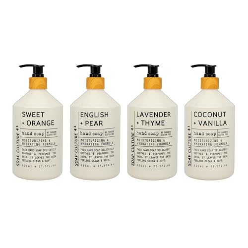 Home & Body Company Soap Culture Hand Soap Collection 4-Pack, 21.5 fl oz