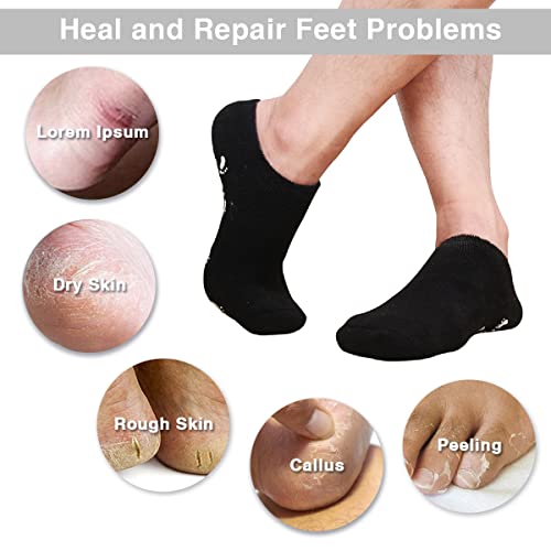 Codream Men's Moisturizing Gel Socks Large (US 10-15) Pack of 2