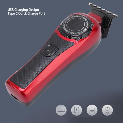 Brrnoo Haircutting Clippers for Men, Haircutting Clipper Kit, High Power Low Noise Ergonomic Design Finely Crafted Cutter Head Quiet and Comfortable Hairstyling