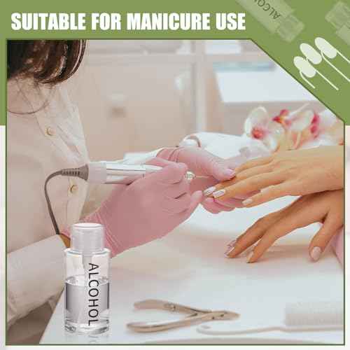 Layhit 1 Pc 10 oz Alcohol Pump Dispenser Bottle Alcohol Push Down Liquid Dispenser Empty Pumping Bottle Refillable Cosmetic Container for Personal, Salon, Nail Care, Hospital Use (Black)