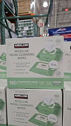 Kirkland Signature Micellar Facial Cleansing Wipes - 180 Count