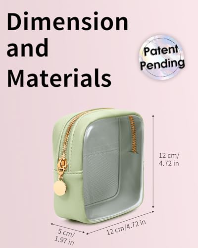 Clear Makeup Bag Mini - Transparent Cosmetic Organizer Pouch