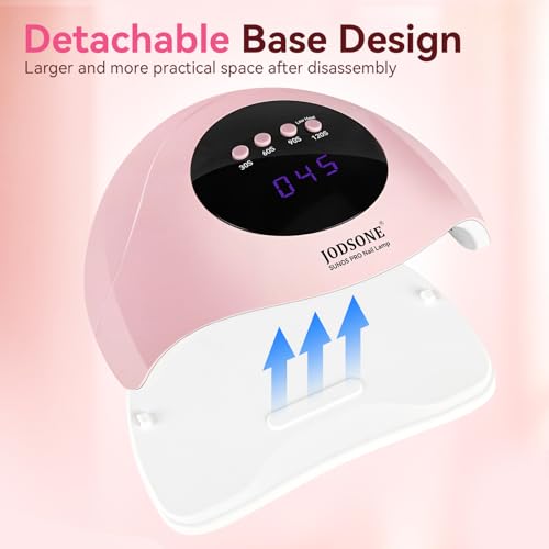JODSONE Quick U V LED Nail Lamp with 4 Timer Settings Auto Sensor