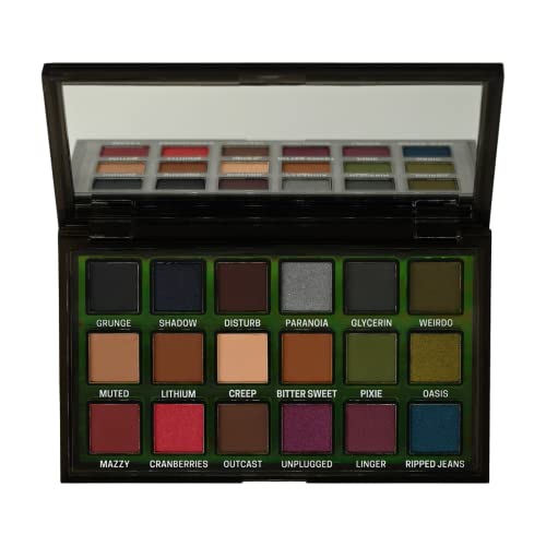Grunge Palette 18-Shade Face Makeup Highlighter by CITY COLOR