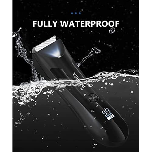 Ball Trimmer Men, Body Hair Trimmer Men, Pubic Hair Trimmer Men, Manscape Trimmer for Men, Ball Shaver, Body Groomer Men, 7000 RPM with USB Recharge Dock Cordless Use, Waterproof