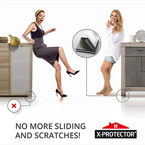 X-PROTECTOR Non Slip Furniture Pads – 4 PCS Premium Furniture Grippers 6"! Best SelfAdhesive Rubber Feet Furniture Feet – Ideal Non Skid Furniture Pad Floor Protectors – Keep Furniture in Place!