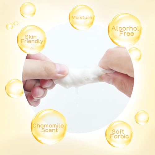 Makeup Remover Wipes 50 Pack, Individually Wrapped, Chamomile