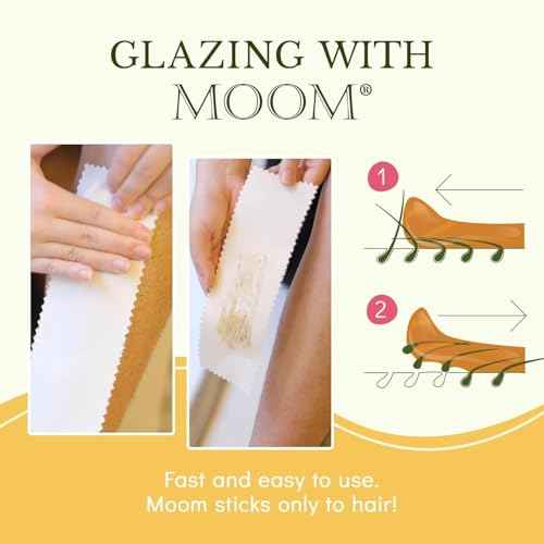 MOOM Organic Sugar Wax with Tea Tree Oil, 12 oz Jar (2-Pack), Hair Removal for Bikini, Brazilian, Face & Legs - Soft wax for Sensitive Skin, Best For Women & Men (Strips & Sticks NOT Included)