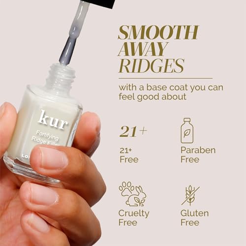 LONDONTOWN Nail Ridge Filler - Tinted Strengthener for Damaged Nails