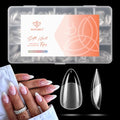 Modelones Short Almond Nail Tips A1-Short Almond 360pcs Clear Fake Press On Nails