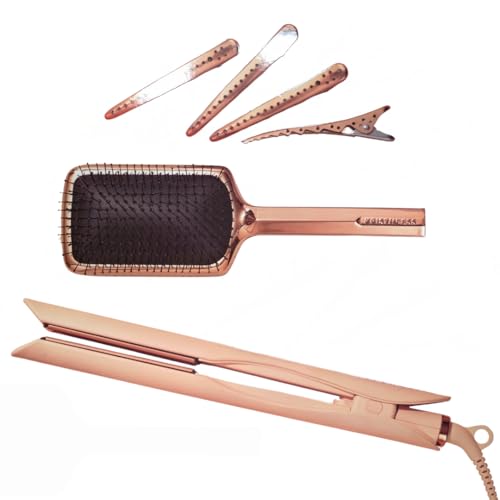 Kristin Ess 3-in-1 Ceramic Hair Straightener & Curling Iron Set