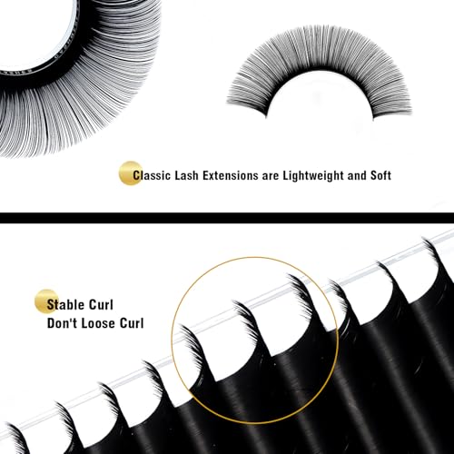 Kolybel Classic Lash Extensions 0.05 CC 13mm Premium Silk