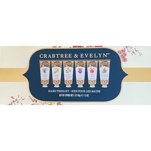 Crabtree & Evelyn 6 pc Signature Hand Therapy Magnetic Box (Floral Collection)
