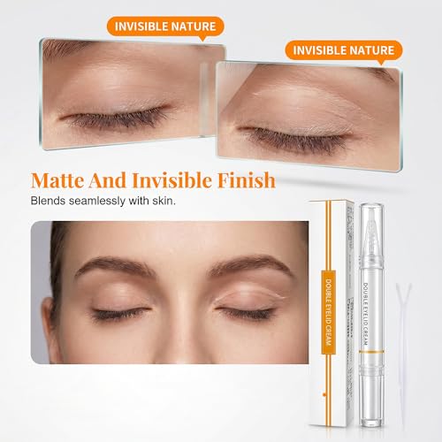 Invisible Double Eyelid Shaping Cream with Y-Shaped Fork
