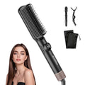 FLYZEMAA Hair Straightener Brush - Portable Ceramic Ion Styling Tool