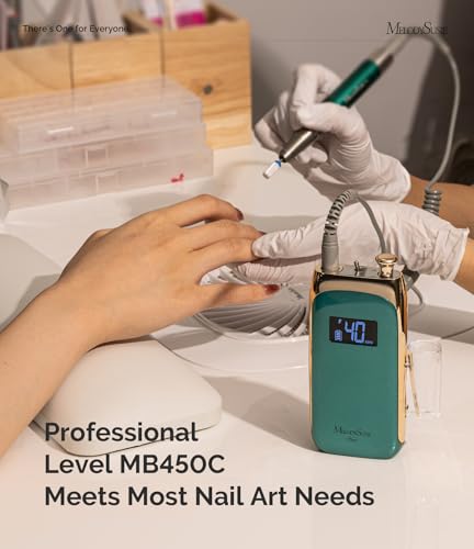 MelodySusie Cordless Nail Drill 40,000 RPM Professional Manicure Tool