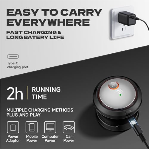 Bald Hair Clipper, Hair Trimmer for A Bald Head, Beard Shaver, Magnetic Six-Blade Head, Easy to Clean, USB Charging, Two-Speed Settings, Extra-Long Battery Life, an Ideal Gift for Fathers and Men