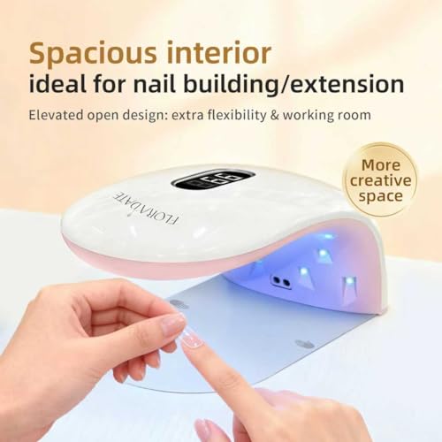36W UV LED Nail Curing Lamp with 4 Timers & Auto Sensor for Gel Nails
