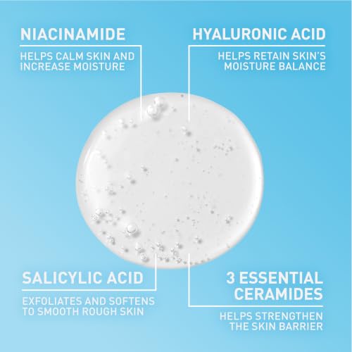 CeraVe Renewing SA Cleanser 8oz - Gentle Salicylic Acid Foaming Face Wash