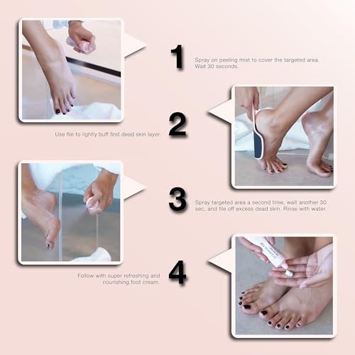 STARSKIN Fab Feet Fast, Instant Foot Peeling Spray, Foot File & Foot Cream for Soft & Smooth Skin, Premium Callus Remover for Rough Cracked & Dry Feet