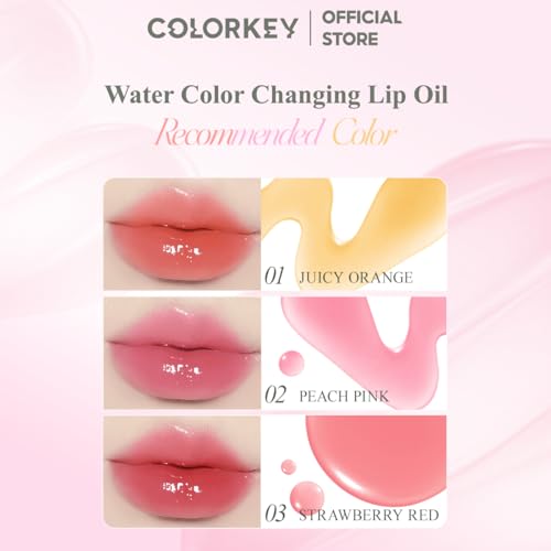 COLORKEY Water Color-Changing Lip Oil – Hydrating Tint