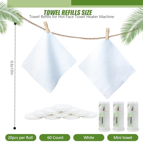 Replacement Towels for Hot Face Towel Warmer - 60 Count