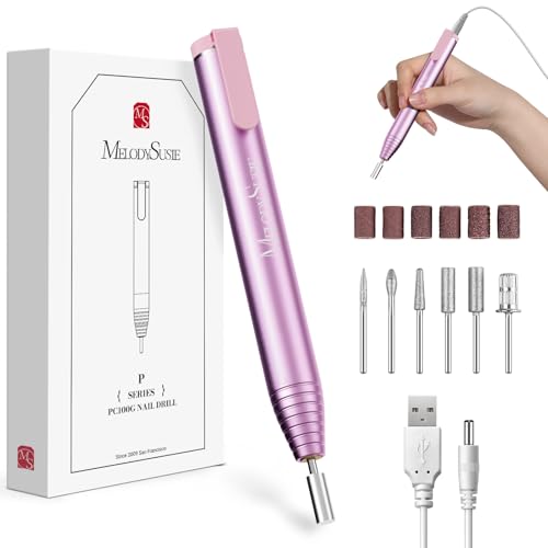 Portable Nail Drill for Beginners - 20,000 RPM, Lightweight & Adjustable Speed