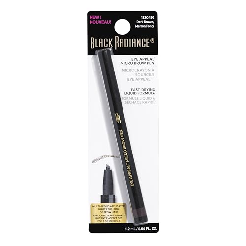 Black Radiance Micro Brow Pen Dark Brown - Pack of 2