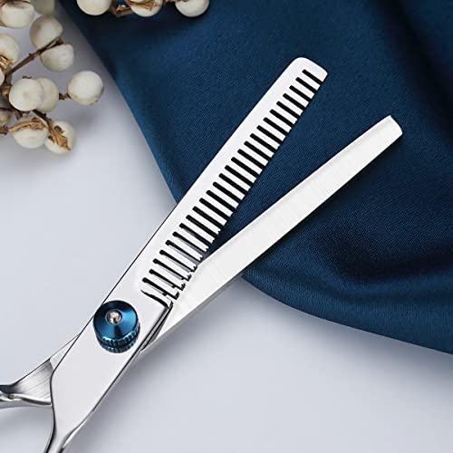 Kyraton Hair Thinning Scissors Cutting Teeth Shears, Thinning Shears For Hair Cutting, Professional Barber Hairdressing Texturizing Scissors, Premium Shears for Hair Cutting For Salon and Home.