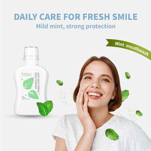 Mouthwash for Kids P113+ Peptide Anti Cavity Mouth Rinse Alcohol Free for Teeth and Gums Safe Oral Hygiene for Newborn to Toddler 11.08 fl oz (11.08 Fl oz, Mint(for Adult))