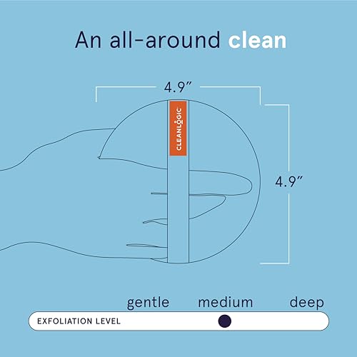 Cleanlogic Charcoal Exfoliating Body Scrubber, 3-Count Pack