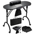 Faquenc Portable Nail Table with Dust Collector & Arm Rest