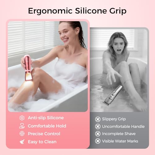2-in-1 Electric Bikini Trimmer for Women, IPX7 Waterproof