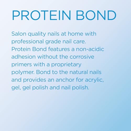 Young Nails Protein Bond - Non-Acidic Nail Primer, Enhanced Adhesion for Gel Polish & Acrylic, Nail Dehydrator, PH Bonder for Gel Nails, 0.25 oz