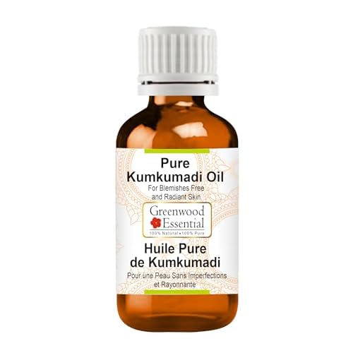 Greenwood Essential Kumkumadi Face Oil (Tailam) | Traditionally Extracted | Pure | Saffron-Enriched | Non-Sticky | Lightweight | Ancient Ayurvedic Blend | For All Skin Types | Unisex | 50ml (1.69 oz)