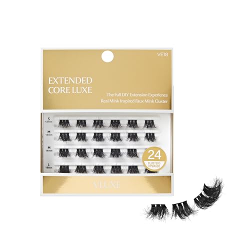 VLuxe Faux Mink Lash Clusters 12-16mm 24pk