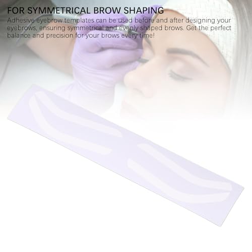 100 Sheet Disposable Eyebrow Stencil Stickers - Adhesive Shaping Tape