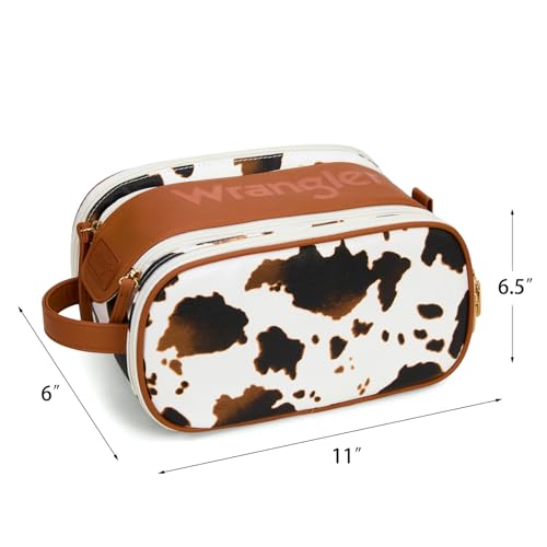 Montana West Large Travel Makeup Bag with Dividers & Handle
